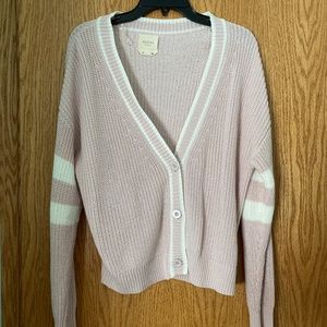 Pale Pink Preppy Cardigan